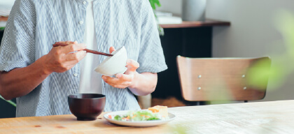 携帯と食事